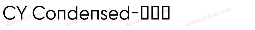 CY Condensed字体转换